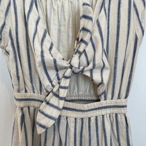 Striped Keyhole Jumpsuit